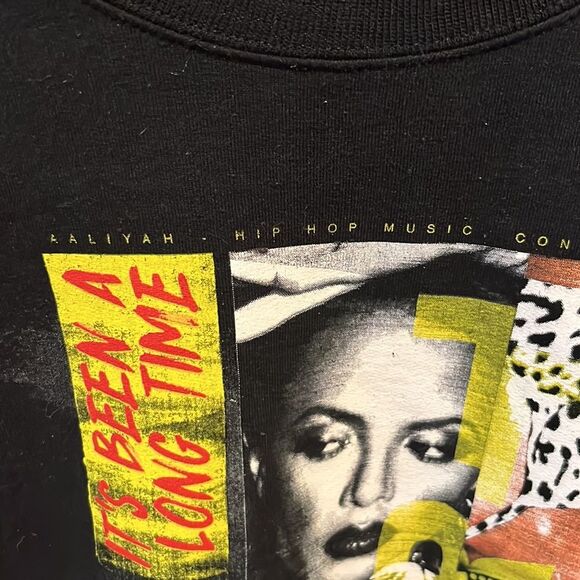 Y2K Aaliyah Crewneck Sweatshirt Try Again 2000 Graphic - Picture 3 of 6
